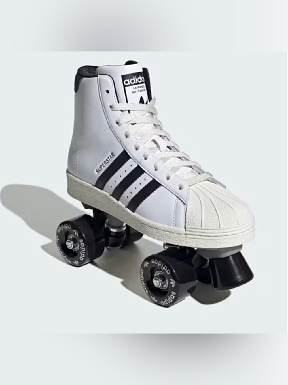 Adidas Superstar 82 Roller Skates, White/Black, NWT, Women’s Size 7.5/EUR 39 1/3